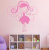 Fairy Bedroom Decor - Personalized Vinyl Wall Decal for Nursery, Playroom, Princess or Fairy Themed Birthday Party