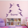 Fairy Wall Decals - Personalized Vinyl Decor Stickers for Baby Nursery, Girls Bedroom, Playroom, School Classroom, Day Care, or Birthday Party