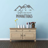 Faith Wall Decals - Faith Can Move Mountains - Vinyl Decor Designed for Home, Living Room or Bedroom Decoration