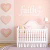 Faith Wall Decals "Faith Is Like A Little Seed" With Flower Image Vinyl Home Wall Decor