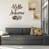 Fall Wall Decal - Hello Autumn - Vinyl Decor for Living Room, Family Room or Home Decoration