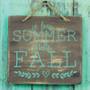 Fall Wall Decal - So Long Summer Hello, Fall - Living Room Decor, Home Decoration For Porch Or Front Door - Wooden Sign Not Included Decal Only