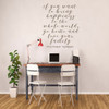Family Love Quote - Mother Teresa Vinyl Lettering - Bring Happiness to the Whole World - Peel and Stick Adhesive Sticker for Walls, Windows