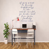 Family Love Quote - Mother Teresa Vinyl Lettering - Bring Happiness to the Whole World - Peel and Stick Adhesive Sticker for Walls, Windows