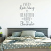 Family Wall Decals - Every Love Story Is Beautiful - Vinyl Art for Living Room, Bedroom or Home Decor