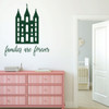 Family Wall Decals - Families are Forever - Lds Temple Vinyl Art for Living Room or Home Decor