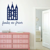 Family Wall Decals - Families are Forever - Lds Temple Vinyl Art for Living Room or Home Decor