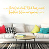 Family Wall Decals - Therefore What God Has Joined - Vinyl Art for Living Room, Bedroom or Home Decor