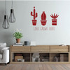 Family Wall Decor - Love Grows Here - Vinyl Wall decal For Living Room Or Bedroom Decoration