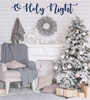 Farmhouse Christmas Decor - O Holy Night - Holiday Vinyl Stickers For Living Room or Home Decoration