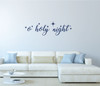 Farmhouse Christmas Decor - O Holy Night With North Star - Holiday Vinyl Stickers For Living Room or Home Decoration