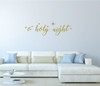 Farmhouse Christmas Decor - O Holy Night With North Star - Holiday Vinyl Stickers For Living Room or Home Decoration