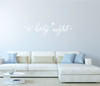 Farmhouse Christmas Decor - O Holy Night With North Star - Holiday Vinyl Stickers For Living Room or Home Decoration