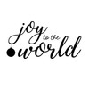Farmhouse Christmas Wall Decals - Joy to The World - Holiday Vinyl Stickers for Living Room or Home Decor