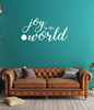 Farmhouse Christmas Wall Decals - Joy to The World - Holiday Vinyl Stickers for Living Room or Home Decor