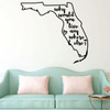 Florida Wall Decal - Why Would You Live Anywhere Else - State Vinyl Art Silhouette for Home Decor, Living Room or Family Room Decoration