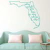 Florida Wall Decal - Why Would You Live Anywhere Else - State Vinyl Art Silhouette for Home Decor, Living Room or Family Room Decoration