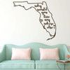 Florida Wall Decal - Why Would You Live Anywhere Else - State Vinyl Art Silhouette for Home Decor, Living Room or Family Room Decoration
