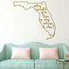 Florida Wall Decal - Why Would You Live Anywhere Else - State Vinyl Art Silhouette for Home Decor, Living Room or Family Room Decoration