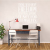 Freedom Quotes - Abraham Lincoln Those Who Deny Freedom Wall Sign Vinyl Decal Home Decoration Inspirational for Teachers Classrooms Patriotic