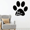 Funny Mom Wall Decor - Fur Mama With Paw Design - Mother's Gift Vinyl Decal for Home Decor, Family Room or Living Room