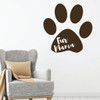 Funny Mom Wall Decor - Fur Mama With Paw Design - Mother's Gift Vinyl Decal for Home Decor, Family Room or Living Room