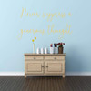Generosity Life Quote Wall Decal