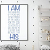 Girl's Wall Decal - I Am The Daughter Of A King - Christian Vinyl Scripture And Religious Home Bedroom Decor