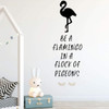 Girls Room Wall Decal - Be A Flamingo - Vinyl Art Home Decoration For Teen's Bedroom or Playroom Decor