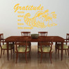 Gratitude - Gratitude Turns What We Have Into Enough - Thanksgiving Decor, Vinyl Wall Art, Home Wall Decorations for the Living Room, Kitchen, or Dining Room