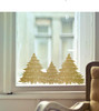 Group of Christmas Trees Wall Decal Silhouette - Holiday Vinyl Decor for Living Room or Home Decoration