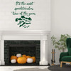 Halloween Quote Decor ' 'It's the Most Spooktacular time of the year' ' Flying Bats ' Living Room, Playroom, Bedroom, School Classroom