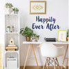 Happily Ever After Sign - Fairytale Vinyl Wall Sticker for Home, Bedroom, Playroom Decoration - Weddings, Showers, Boutiques, Anniversary