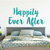 Happily Ever After Sign - Fairytale Vinyl Wall Sticker for Home, Bedroom, Playroom Decoration - Weddings, Showers, Boutiques, Anniversary