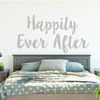 Happily Ever After Sign - Fairytale Vinyl Wall Sticker for Home, Bedroom, Playroom Decoration - Weddings, Showers, Boutiques, Anniversary