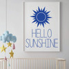 Hello Sunshine Nursery Wall Decal with Sun Silhouette