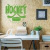 Hockey Stick Wall Decor - Vinyl Sticker Decal for Players, Fans, Bedroom or Playroom - Sports Themed Decoration