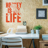 Hockey Wall Decor - Hockey Is My Life - Vinyl Decal For Teen, Boy's Bedroom or Playroom - Sports Decorations