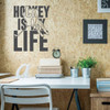 Hockey Wall Decor - Hockey Is My Life - Vinyl Decal For Teen, Boy's Bedroom or Playroom - Sports Decorations