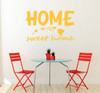 Home Sweet Home State of Hawaii Silhouette Vinyl Wall Art Decal For Living Dining, Family Room, or Entryway Decor