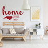 Home Sweet Home State of North Carolina Vinyl Wall Art Decal For Living Dining, Family Room, or Entryway Decor