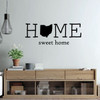 Home Sweet Home State of Ohio Vinyl Wall Art Decal For Living Dining, Family Room, or Entryway Decor