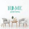 Home Sweet Home State of Rhode Island Vinyl Wall Art Decal For Living Dining, Family Room, or Entryway Decor