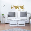 Home Sweet Home State of South Carolina Vinyl Wall Art Decal For Living Dining, Family Room, or Entryway Decor