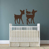 Home Wall Decal - Cute Deer & Bird Silhouette Design ' Vinyl Art Decoration For Nursery, Kids Bedroom or Playroom Decor