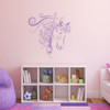 Horse Face with Swirls - Personalized Vinyl Wall Decal for Home Decor, Girl's Room, and Horse Lovers