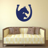 Horseshoe Wall Decal - Mare and Foal - Vinyl Sticker Design for Home Decor, Bedroom or Living Room Decoration