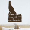 Idaho Wall Decor - Home Sweet Home - State Decal Silhouette Vinyl Art for Home Decor, Living Room or Family Room Decoration