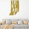 Indiana Wall Decal - State Silhouette Vinyl Art for Home Decor, Living Room or Family Room Decoration