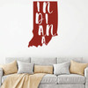 Indiana Wall Decal - State Silhouette Vinyl Art for Home Decor, Living Room or Family Room Decoration